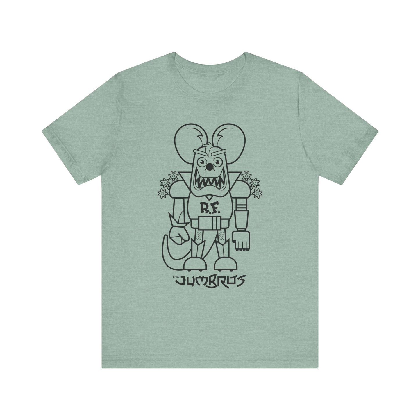 Funny Vintage Robot Giant Rat Tee