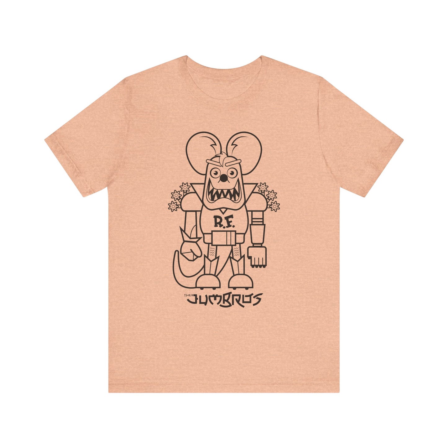 Funny Vintage Robot Giant Rat Tee