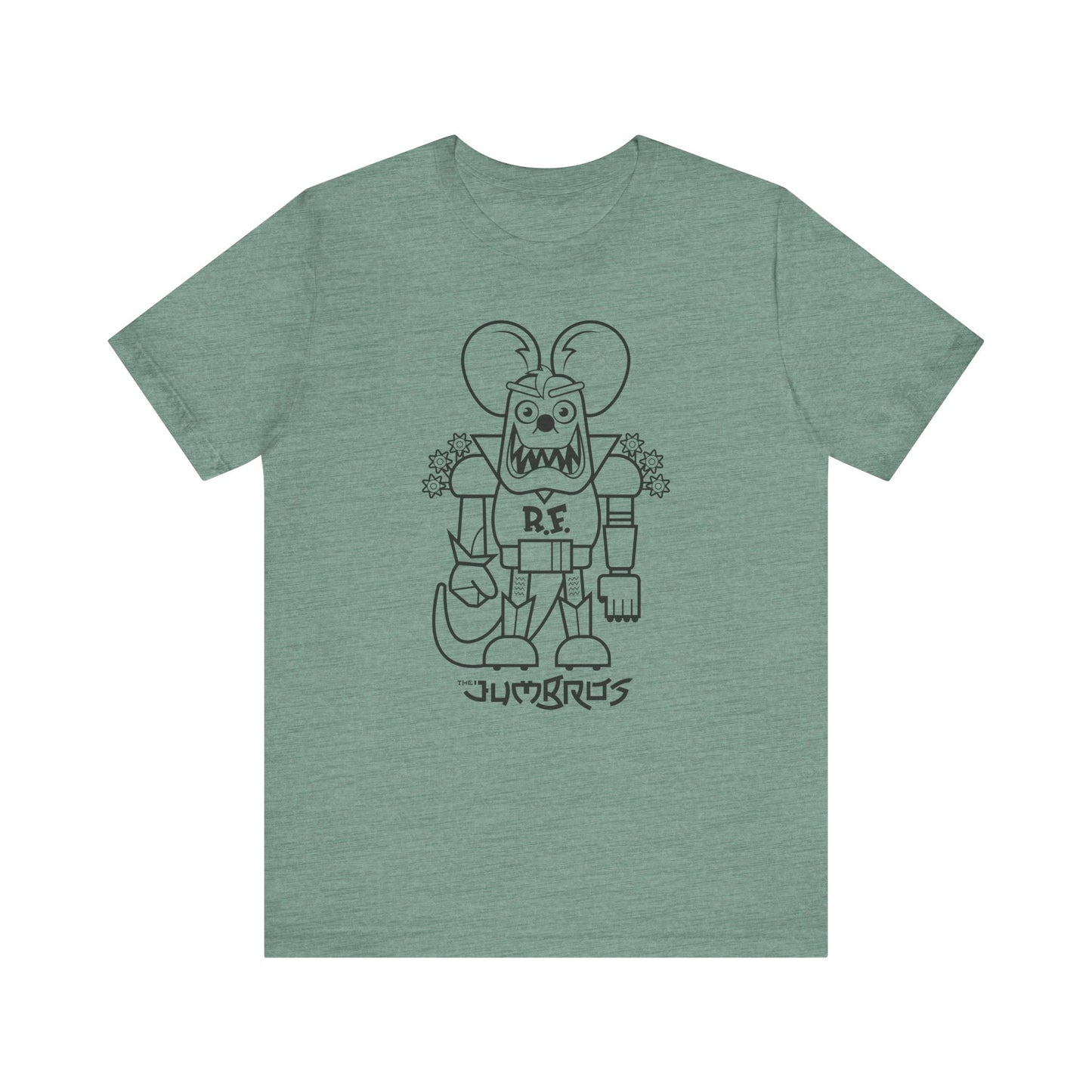 Funny Vintage Robot Giant Rat Tee