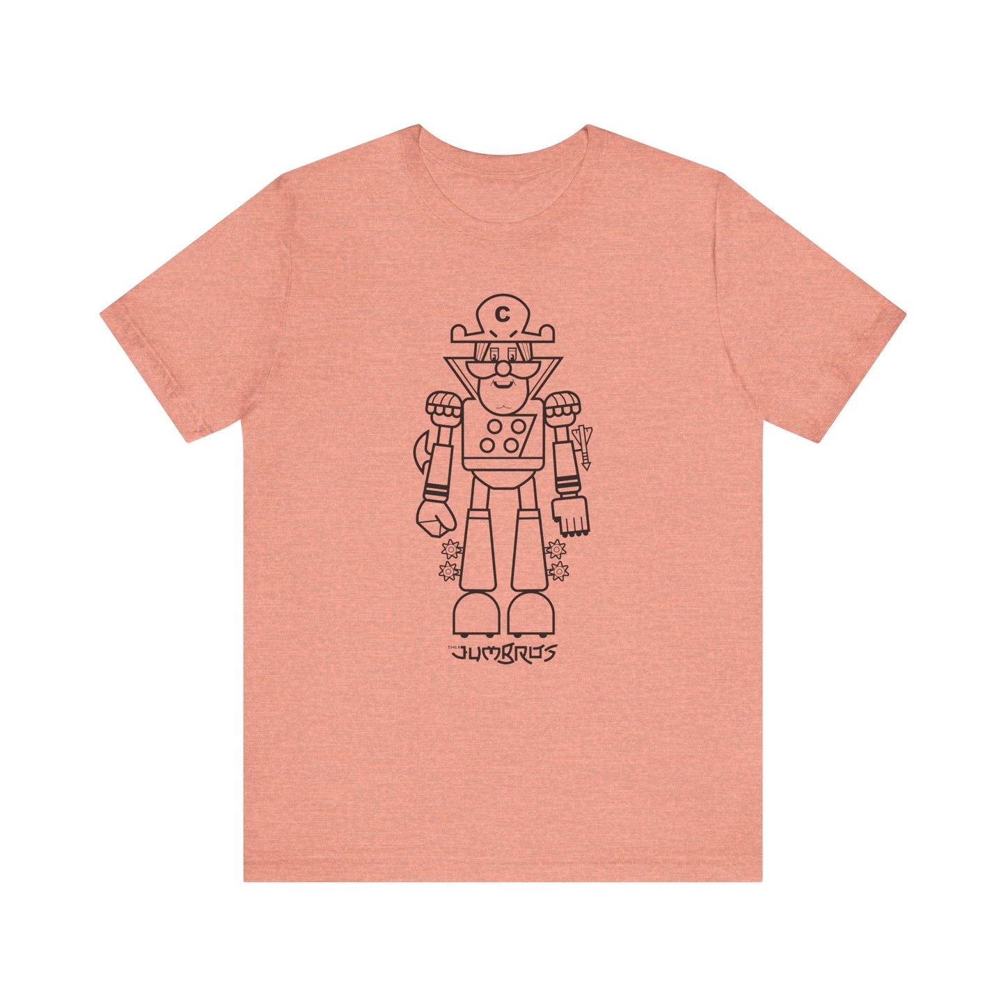 T-Shirt - Funny Robot Captain Short Sleeve Tee