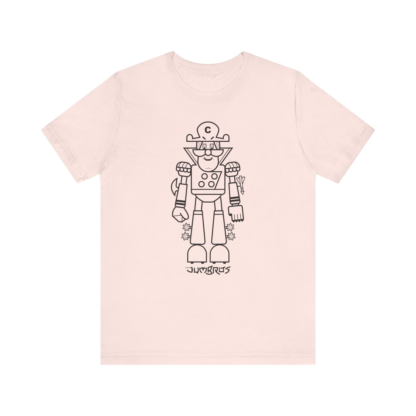 T-Shirt - Funny Robot Captain Short Sleeve Tee