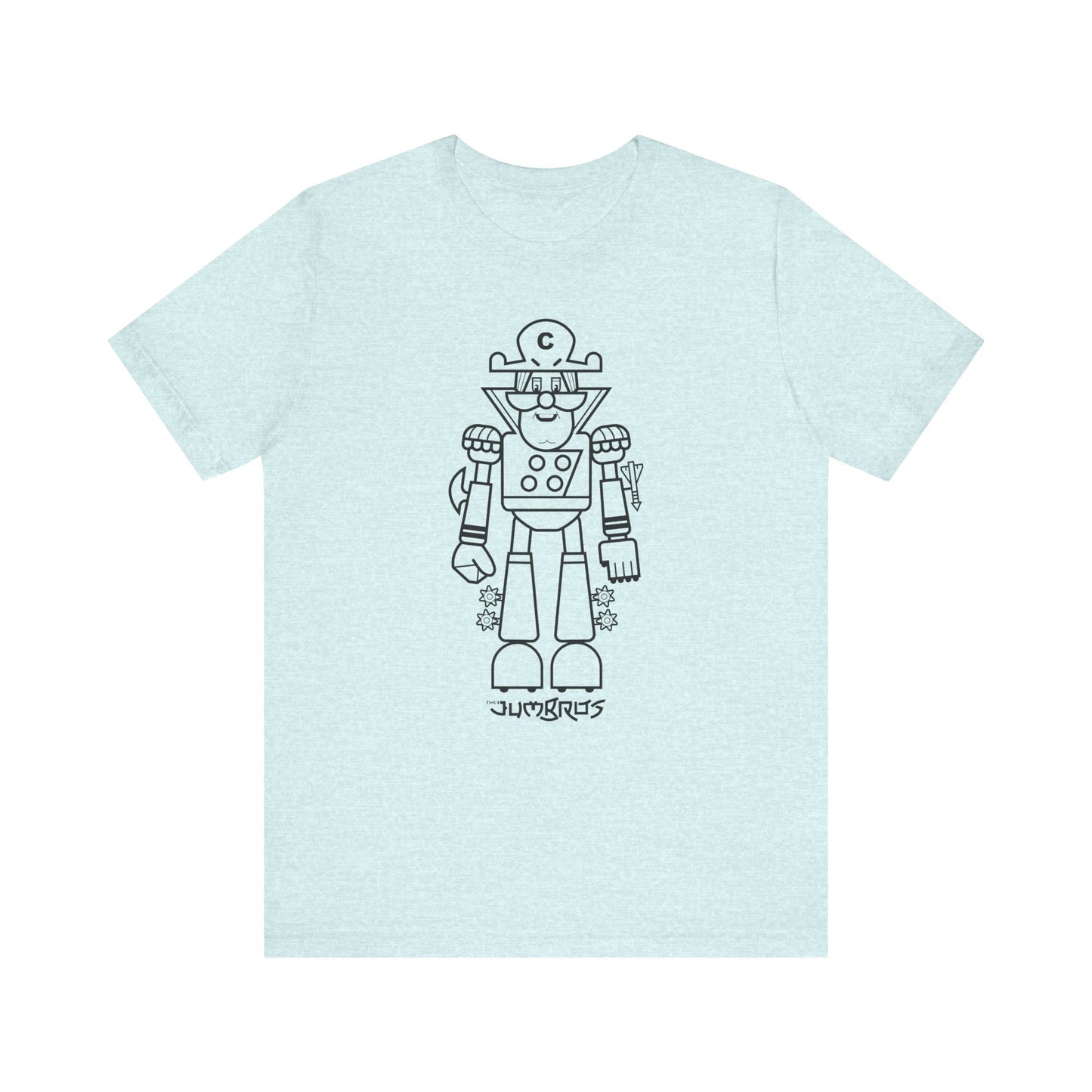 T-Shirt - Funny Robot Captain Short Sleeve Tee