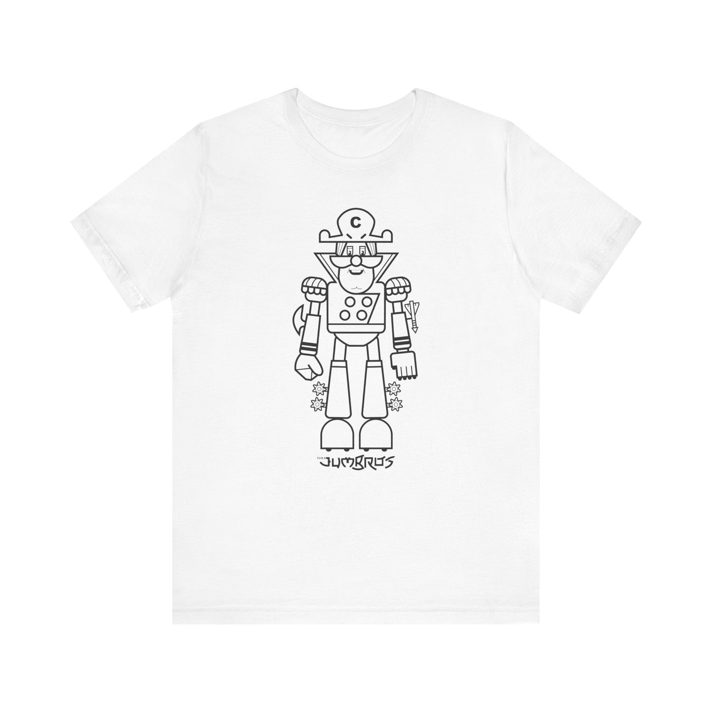 T-Shirt - Funny Robot Captain Short Sleeve Tee