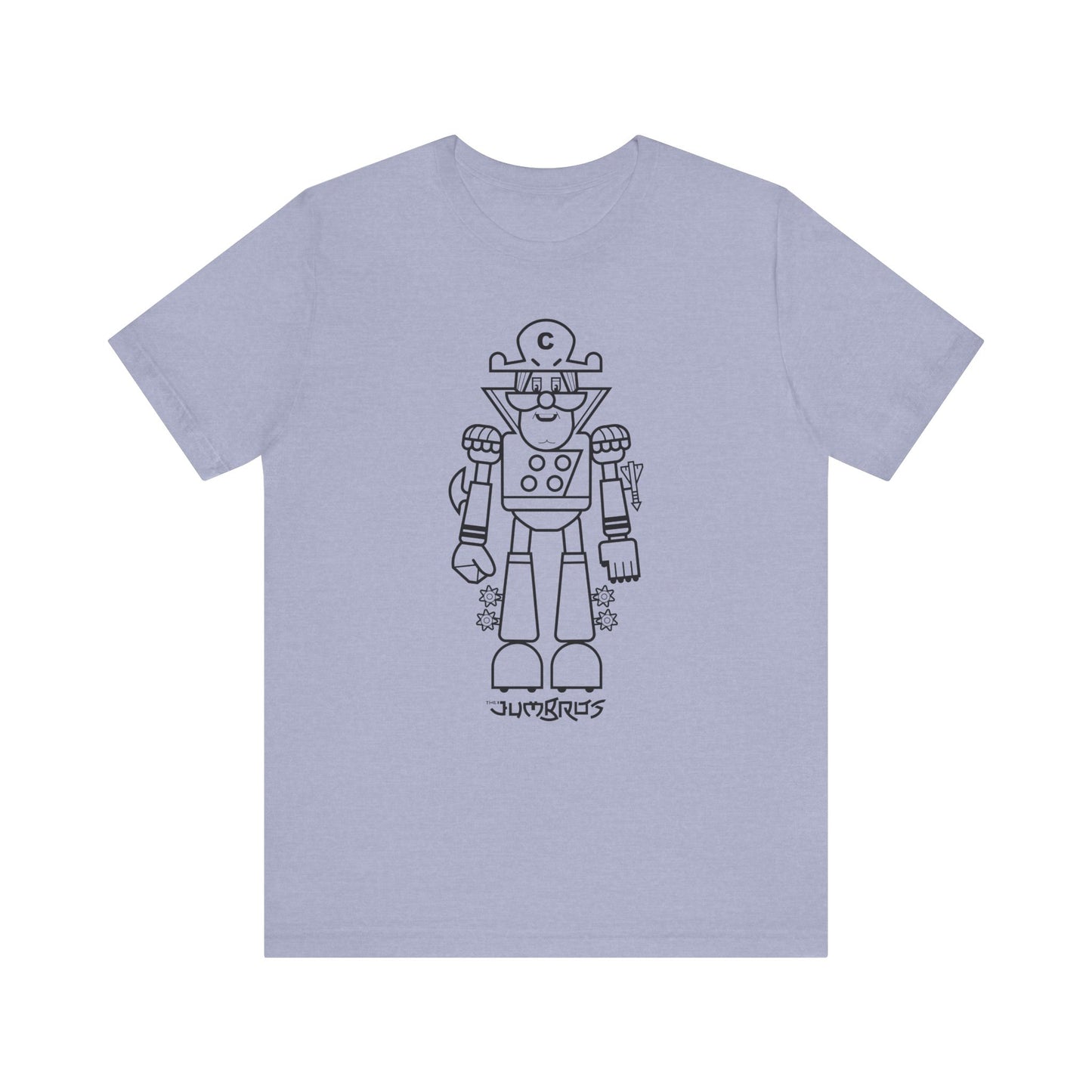 T-Shirt - Funny Robot Captain Short Sleeve Tee