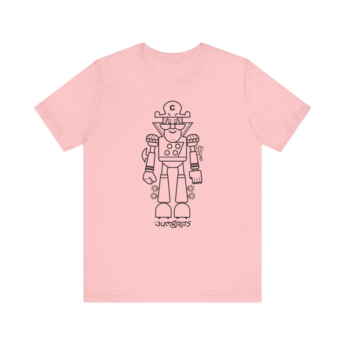 T-Shirt - Funny Robot Captain Short Sleeve Tee