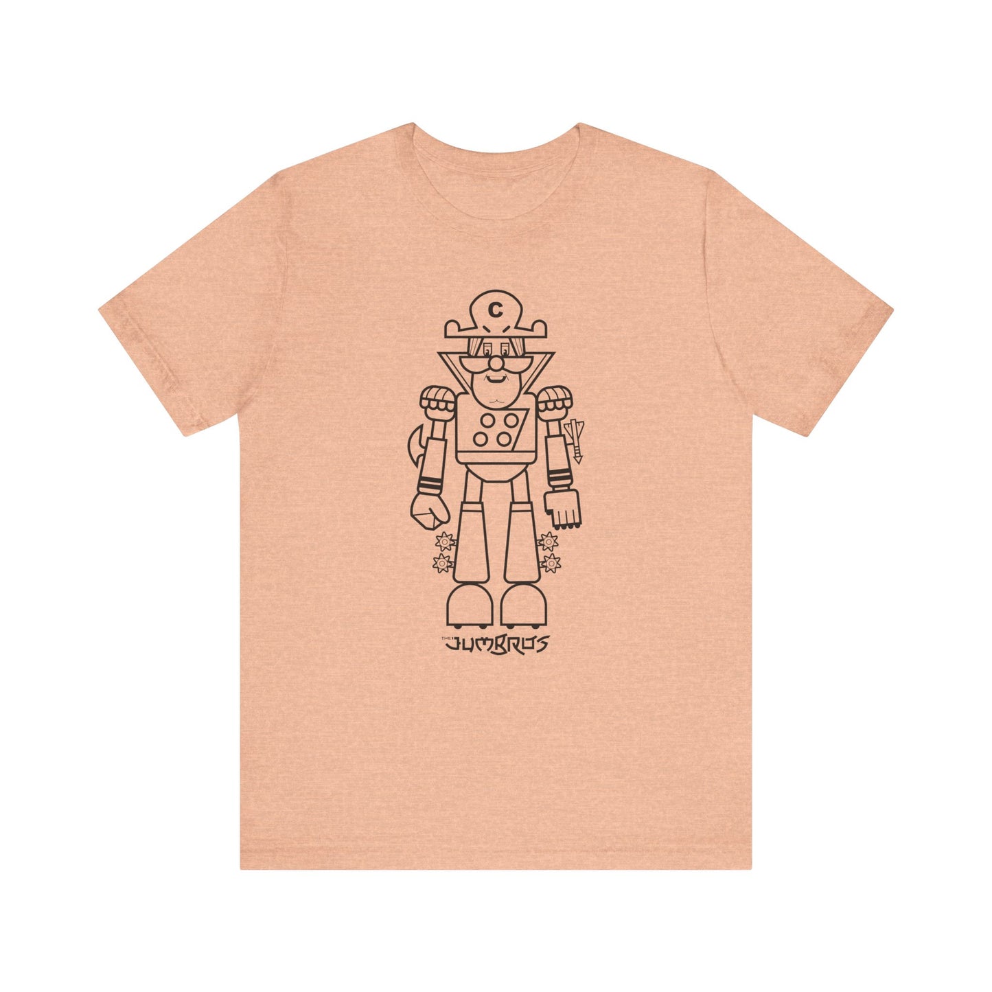 T-Shirt - Funny Robot Captain Short Sleeve Tee