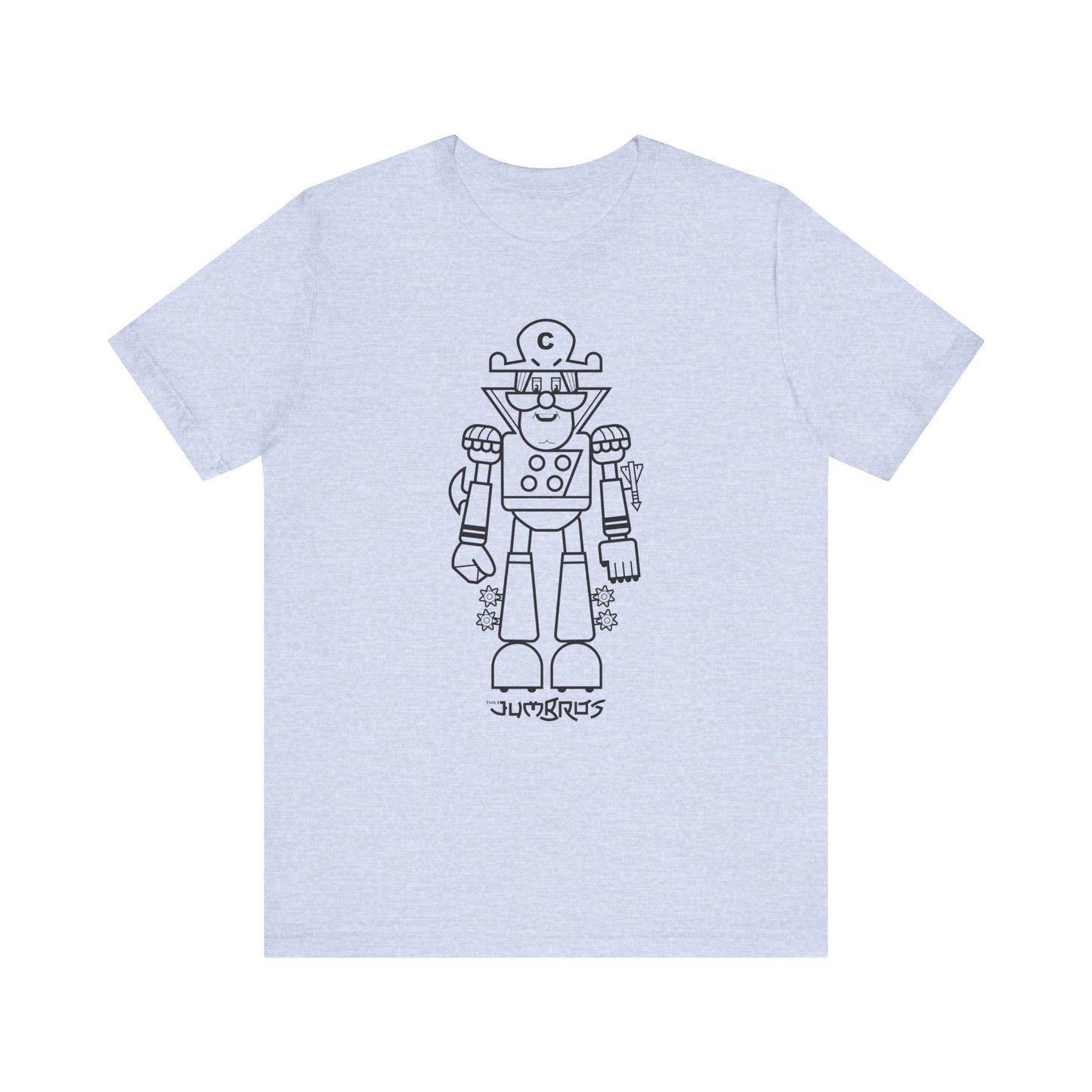 T-Shirt - Funny Robot Captain Short Sleeve Tee