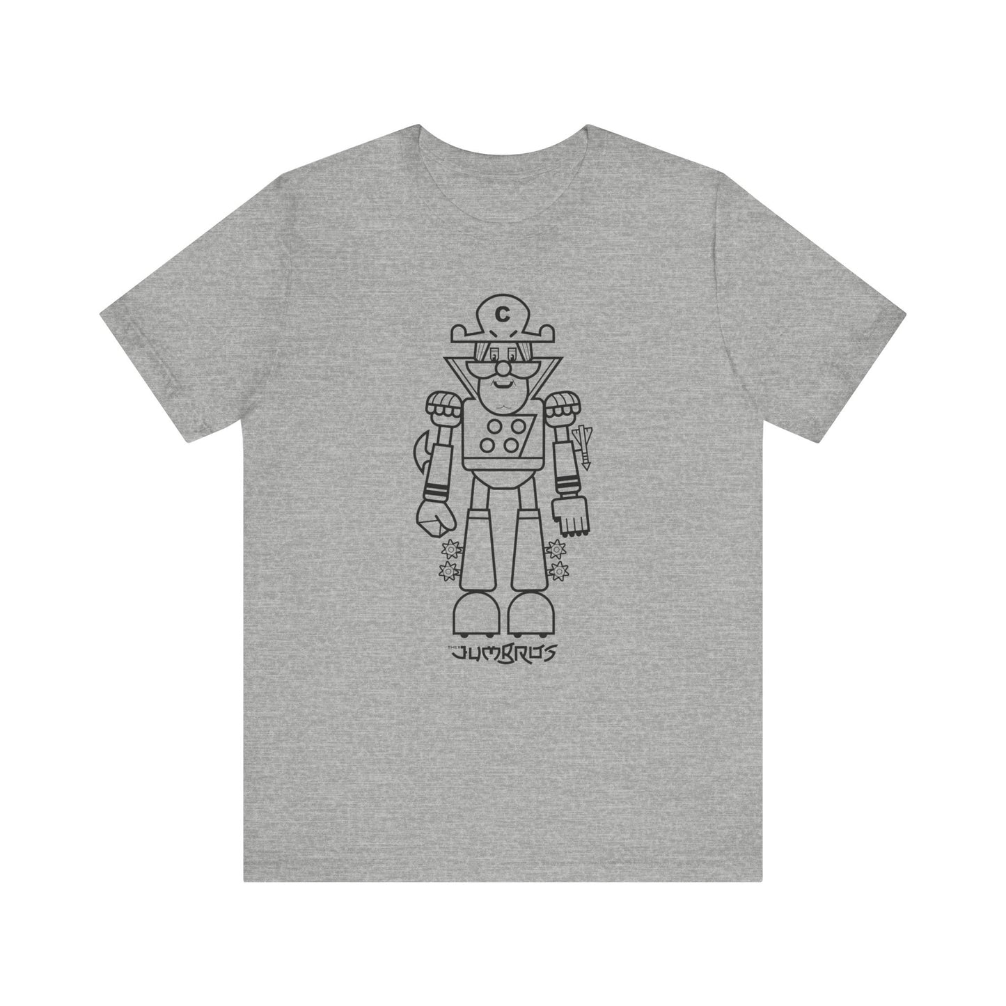 T-Shirt - Funny Robot Captain Short Sleeve Tee