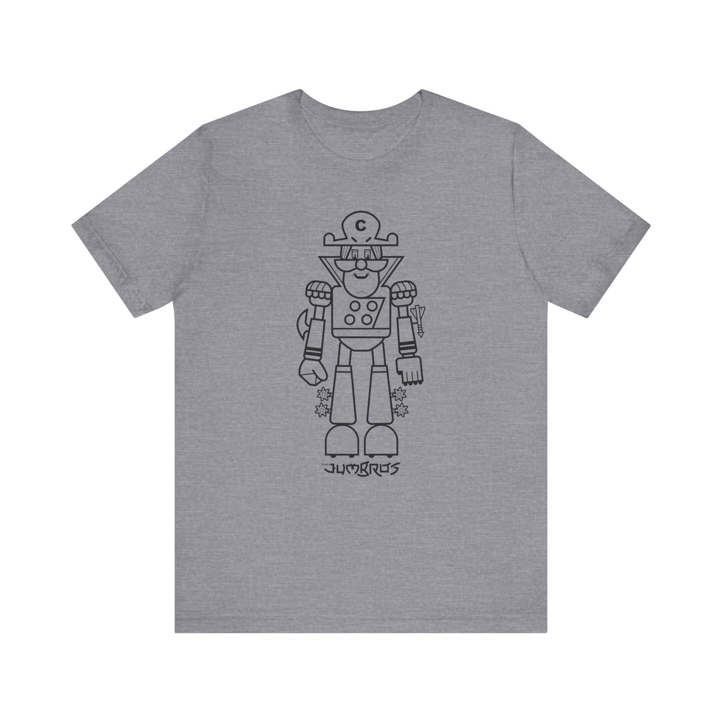 T-Shirt - Funny Robot Captain Short Sleeve Tee