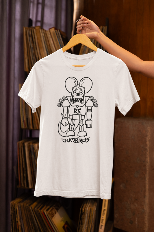 Funny Vintage Robot Giant Rat Tee